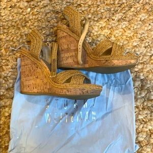 Stuart Weitzman Neutral Wedge Heels